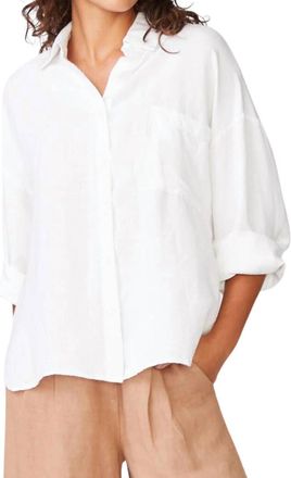 Stateside Linen Oversized Shirt In White