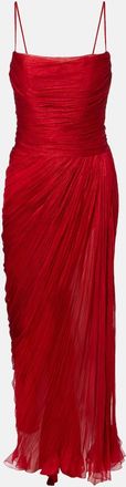 Maria Lucia Hohan Vestido de fiesta Rio de muselina de seda drapeado