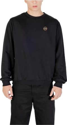 Napapijri Hoodies & sweatvesten, Heren, Zwart, XL, Katoen, Minimalist Crewneck Sweatshirt