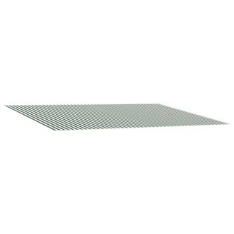 vidaXL Tela De Repuesto Para Toldos Verde Y Blanco 250 X 200 Cm Vidaxl
