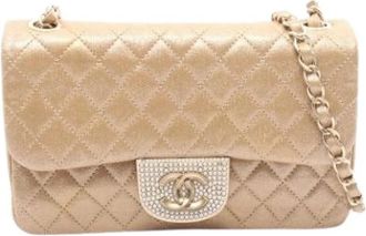 Chanel Pre-owned Vintage Schoudertas - Dames - Vintage Schoudertas - Beige - ONE Size - Leer - Vintage