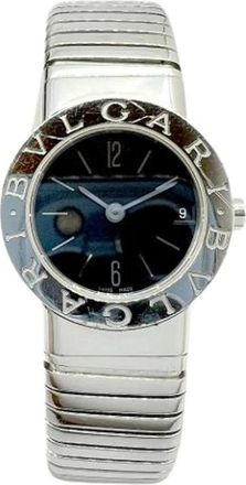 Bulgari Pre-owned Watches, female, Black, Size: ONE SIZE Pre-owned Stainless Steel Watch