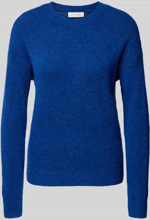 Moss Copenhagen Strickpullover mit Rundhalsausschnitt Modell Festina Hope in Royal, Größe L/XL