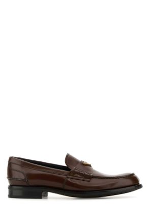 Prada Chocolate Leather Loafers