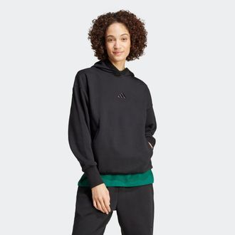 adidas Kapuzensweatshirt ADIDAS SPORTSWEAR W ALL SZN BF HD, Damen, Gr. XL, schwarz, Obermaterial: 70% Baumwolle, 30% Polyester, Sweatshirts Kapuzensweatshirt