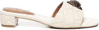 Kurt Geiger Stijlvolle Sandalen Kensington Q Low - Dames - Muiltjes - Wit - 36 EU - Schoenen