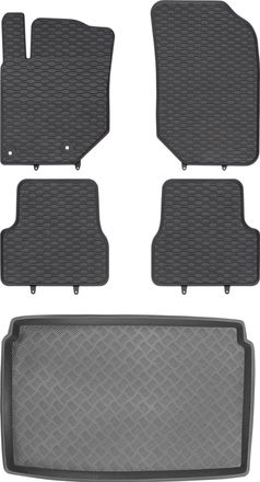 OEM Juego De Alfombrillas De Goma Para Coche Y Alfombrilla Para Maletero Del Opel Corsa F Hatchback (a Partir De 2019)