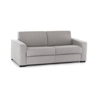 Talamo Italia Talamo Italia - Sof&aacute; Fijo Mara, Sof&aacute; De 3 Plazas, 100% Made In Italy, Sof&aacute; Sala De Estar, En Tela Acolchada, Con Reposabrazos Delgados, Cm 200x95h90, 