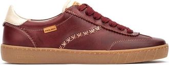 Pikolinos Lanzarote Sneaker - Dames - Sneakers - Rood - 42 EU - Leer - Schoenen