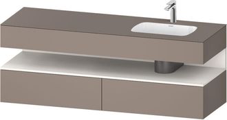 Duravit Qatego Lavabo Encastrado Con Base De Lavabo Consola, - Duravit