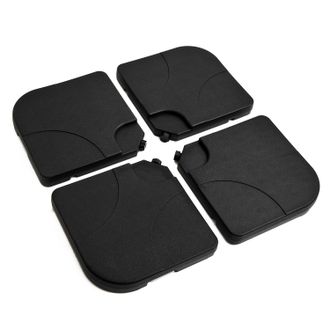 OUTSUNNY Base Soporte De Sombrilla Pie Para Parasol Negro