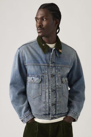 Levi's Giacca Trucker Levis x Barbour Type II - Uomo - XL - Blu / Vintage Wash