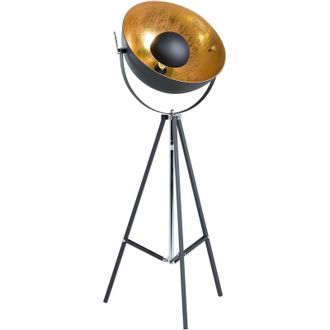 Beliani Beliani - Industrial Vintage Tripod Floor Lamp Spotlight Studio Light Metal Black Thames ii