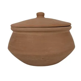Foreside Home And Garden Natural Terracotta Serving Pot with Lid in Orange at Nordstrom