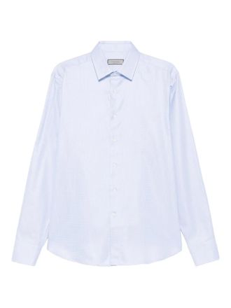 Canali Katoenen overhemd met lange mouwen - Blauw