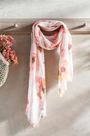 Elizabeth Gillett Blush Blooms Scarf