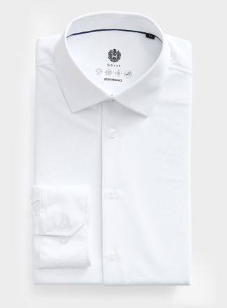 H&ouml;rst Mens Solid ultra-stretch shirt Slim fit