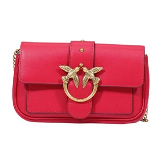 Pinko Pinko, Dames, Tassen, Rood, Maat: ONE Size Leer