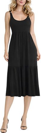 Tash + Sophie Sleeveless Ity Tiered Maxi Dress