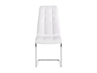 VENTE-UNIQUE.COM Set de 2 sillas piel sint&eacute;tica blanco