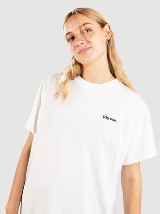 Rhythm Logo Boyfriend T-Shirt weiss