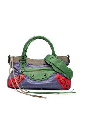 Balenciaga 2005-2025 Motocross Classic Multicolour First lamsleren tas - Paars