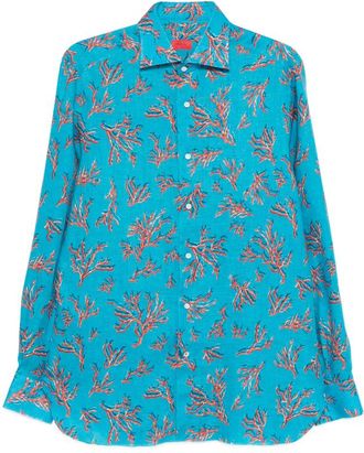 Isaia Patterned Shirt