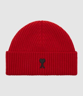 Ami Bonnet Ami De Coeur Rouge Rubis Noir