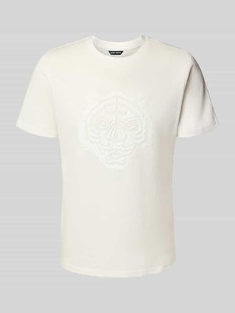 Antony Morato Regular Fit T-Shirt mit Animal-Print Modell Jer in Offwhite, Größe XXL