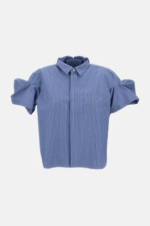 sacai Camicia A Righe In Popeline