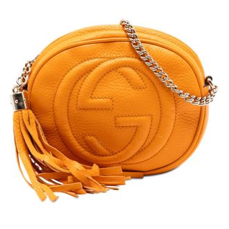 Gucci Pre-owned Gucci Mini Pebbled Calfskin Soho Chain Crossbody Ladies 42KIV27ZP4ZEXBZJ