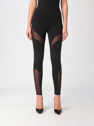Philipp Plein Leggings a vita alta in jersey tecnico con dettagli ricamati