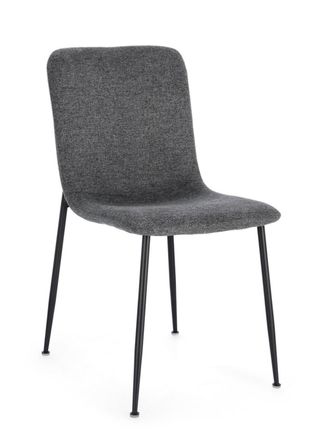 BIZZOTTO Juego 2 sillas gris oscuro