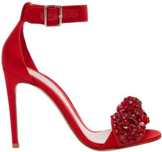 Alexander McQueen Crystal Bow Embellished Sandals Size 40