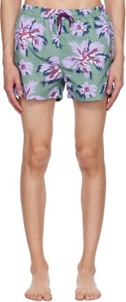 Paul Smith Green Palmera Swim Shorts