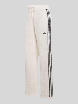adidas Originals Regular Fit Trainingshose in Strickoptik Modell FIREBIRD in Offwhite, Gr&ouml;&szlig;e XS