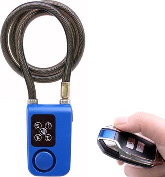 OEM Alarma Antirrobo Para Bicicletas Con Mando A Distancia Inal&aacute;mbrico: Resistente Al Agua, Inteligente, Sin Llave, Con Cable De 84 Cm (33 Pulgadas), Apta