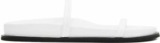 St.Agni Womens Double Strap Slide In White