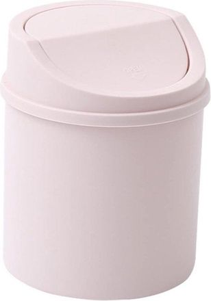 OEM Paquete De 1, Rosa, Mini Papelera, Papelera De Escritorio, Accesorios De Almacenamiento Para Oficina En Casa