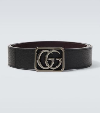 Gucci Double G reversible leather belt