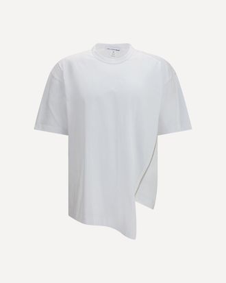 Comme Des Gar&ccedil;ons Cotton T-shirt with side zipper Male L