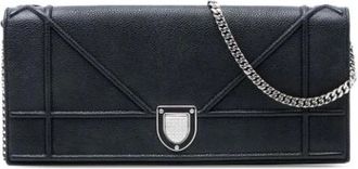 Dior Pre-owned Cross Body Bags, female, Black, Size: ONE SIZE Pre-owned Diorama Pochette