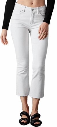 Blue Revival Ava Crop Boot Jeans In White