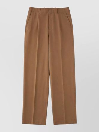 Our Legacy virgin wool pleated wide-leg trousers