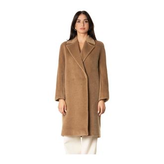 Max Mara Sidney Coat - Dames - Mantels - Bruin - Maat: S Wol