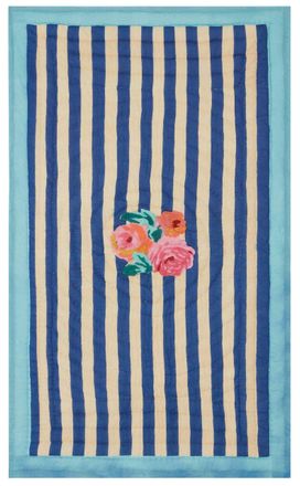 Lisa Corti Junior Quilt Nizam Stripes Blue Natural