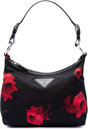Prada Pre-owned Prada Tessuto Stampato Rose Shoulder Bag Ladies 0CQA97WQ8LGE72T3