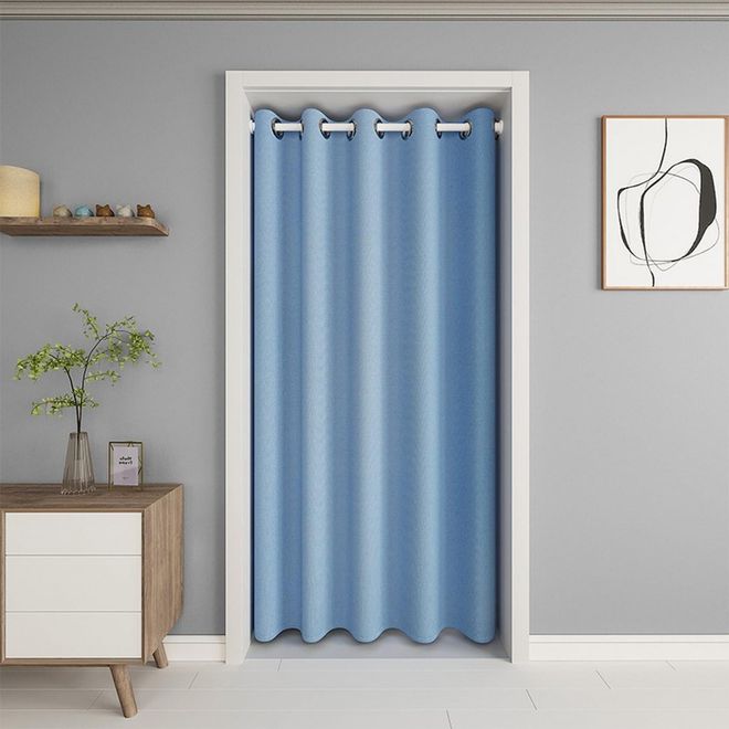 Türvorhang Mit Sonnenblumen-Muster – Wärmeisoliert, Aus Polyester-Plüsch, 99 X 178 Cm, Für Schlafzimmer & Wohnzimmer, Als Sichtschutz & Dekoration