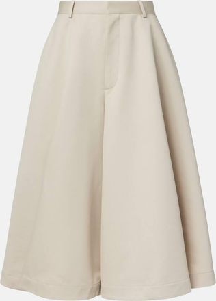 Bottega Veneta Pantaloni culottes in twill di cotone e seta