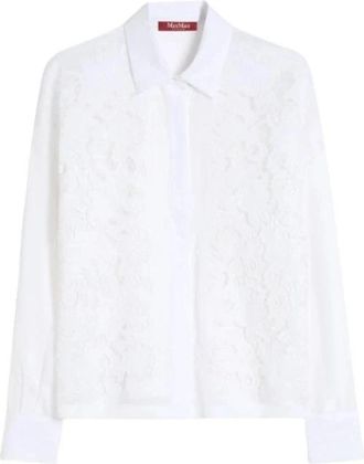 Max Mara Mstcali Shirt - Dames - Overhemden - Wit - L - Overhemden